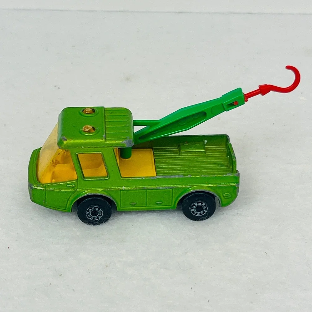 Matchbox Superfast No 74 Toe Joe Tow Truck Green Lesney England 1972 Vintage